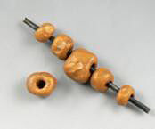 Polymer clay beads on wire